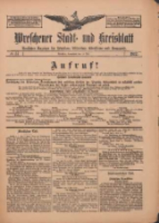 Wreschener Stadt und Kreisblatt: amtlicher Anzeiger f&uuml;r Wreschen, Miloslaw, Strzalkowo und Umgegend 1912.05.11 Nr57