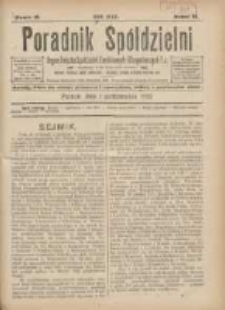 Poradnik Spółdzielni: organ Związku Spółdzielni Zarobkowych i Gospodarczych 1922.10.01 R.29 Nr10