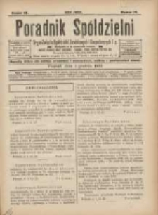 Poradnik Sp&oacute;łdzielni: organ Związku Sp&oacute;łdzielni Zarobkowych i Gospodarczych 1922.12.01 R.29 Nr12