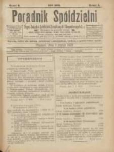 Poradnik Spółdzielni: organ Związku Spółdzielni Zarobkowych i Gospodarczych 1923.03.01 R.30 Nr3