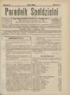 Poradnik Sp&oacute;łdzielni: organ Związku Sp&oacute;łdzielni Zarobkowych i Gospodarczych 1923.06.01 R.30 Nr6