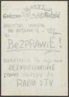 Serwis Informacyjny MKS NSZZ "Solidarność" w Gnieźnie 1981 Nr20