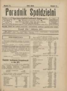Poradnik Spółdzielni: organ Związku Spółdzielni Zarobkowych i Gospodarczych 1923.11.01 R.30 Nr11
