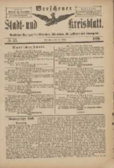Wreschener Stadt und Kreisblatt: amtlicher Anzeiger f&uuml;r Wreschen, Miloslaw, Strzalkowo und Umgegend 1899.03.29 Nr25