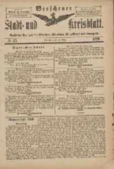 Wreschener Stadt und Kreisblatt: amtlicher Anzeiger für Wreschen, Miloslaw, Strzalkowo und Umgegend 1899.03.29 Nr25