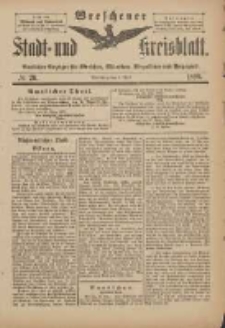 Wreschener Stadt und Kreisblatt: amtlicher Anzeiger für Wreschen, Miloslaw, Strzalkowo und Umgegend 1899.04.01 Nr26