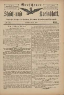 Wreschener Stadt und Kreisblatt: amtlicher Anzeiger für Wreschen, Miloslaw, Strzalkowo und Umgegend 1899.04.12 Nr29