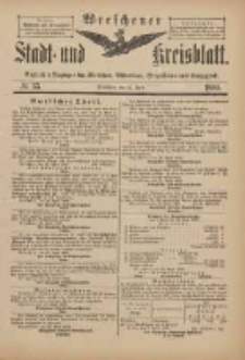 Wreschener Stadt und Kreisblatt: amtlicher Anzeiger f&uuml;r Wreschen, Miloslaw, Strzalkowo und Umgegend 1899.04.22 Nr33