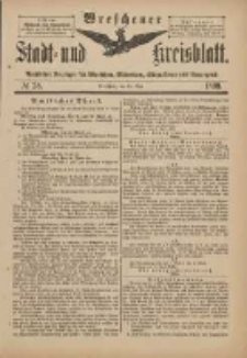 Wreschener Stadt und Kreisblatt: amtlicher Anzeiger f&uuml;r Wreschen, Miloslaw, Strzalkowo und Umgegend 1899.05.10 Nr38