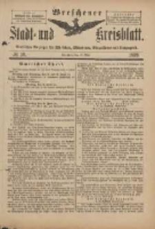 Wreschener Stadt und Kreisblatt: amtlicher Anzeiger für Wreschen, Miloslaw, Strzalkowo und Umgegend 1899.05.17 Nr40