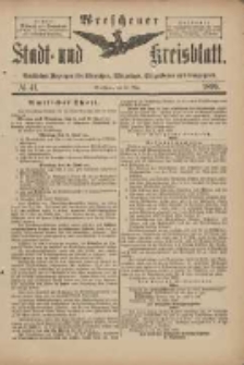 Wreschener Stadt und Kreisblatt: amtlicher Anzeiger für Wreschen, Miloslaw, Strzalkowo und Umgegend 1899.05.20 Nr41