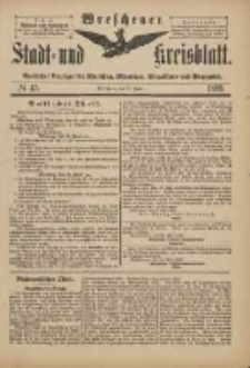 Wreschener Stadt und Kreisblatt: amtlicher Anzeiger für Wreschen, Miloslaw, Strzalkowo und Umgegend 1899.06.03 Nr45