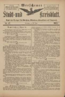 Wreschener Stadt und Kreisblatt: amtlicher Anzeiger f&uuml;r Wreschen, Miloslaw, Strzalkowo und Umgegend 1899.06.10 Nr47