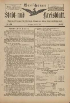 Wreschener Stadt und Kreisblatt: amtlicher Anzeiger f&uuml;r Wreschen, Miloslaw, Strzalkowo und Umgegend 1899.07.22 Nr60
