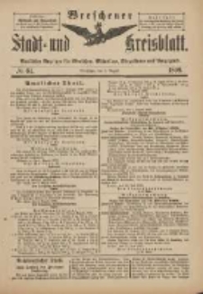 Wreschener Stadt und Kreisblatt: amtlicher Anzeiger f&uuml;r Wreschen, Miloslaw, Strzalkowo und Umgegend 1899.08.05 Nr64