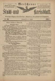 Wreschener Stadt und Kreisblatt: amtlicher Anzeiger f&uuml;r Wreschen, Miloslaw, Strzalkowo und Umgegend 1899.08.12 Nr66