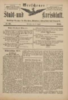 Wreschener Stadt und Kreisblatt: amtlicher Anzeiger f&uuml;r Wreschen, Miloslaw, Strzalkowo und Umgegend 1899.08.19 Nr68