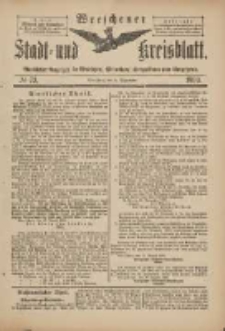 Wreschener Stadt und Kreisblatt: amtlicher Anzeiger für Wreschen, Miloslaw, Strzalkowo und Umgegend 1899.09.06 Nr73