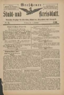 Wreschener Stadt und Kreisblatt: amtlicher Anzeiger f&uuml;r Wreschen, Miloslaw, Strzalkowo und Umgegend 1899.09.16 Nr76