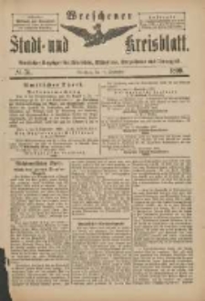 Wreschener Stadt und Kreisblatt: amtlicher Anzeiger für Wreschen, Miloslaw, Strzalkowo und Umgegend 1899.09.16 Nr76