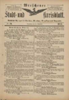 Wreschener Stadt und Kreisblatt: amtlicher Anzeiger f&uuml;r Wreschen, Miloslaw, Strzalkowo und Umgegend 1899.09.27 Nr79