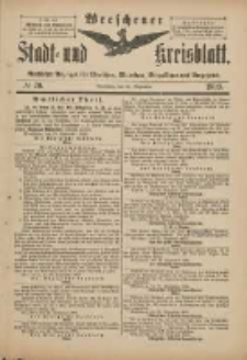 Wreschener Stadt und Kreisblatt: amtlicher Anzeiger für Wreschen, Miloslaw, Strzalkowo und Umgegend 1899.09.27 Nr79