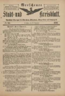 Wreschener Stadt und Kreisblatt: amtlicher Anzeiger f&uuml;r Wreschen, Miloslaw, Strzalkowo und Umgegend 1899.09.30 Nr80