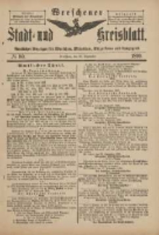 Wreschener Stadt und Kreisblatt: amtlicher Anzeiger für Wreschen, Miloslaw, Strzalkowo und Umgegend 1899.09.30 Nr80
