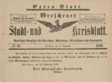 Wreschener Stadt und Kreisblatt: amtlicher Anzeiger für Wreschen, Miloslaw, Strzalkowo und Umgegend 1899.09.30 Nr81 Extra Blatt