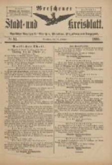 Wreschener Stadt und Kreisblatt: amtlicher Anzeiger f&uuml;r Wreschen, Miloslaw, Strzalkowo und Umgegend 1899.10.11 Nr84