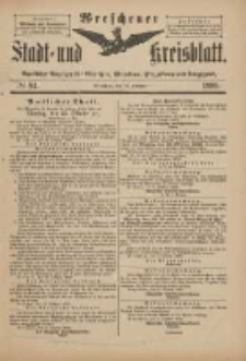 Wreschener Stadt und Kreisblatt: amtlicher Anzeiger für Wreschen, Miloslaw, Strzalkowo und Umgegend 1899.10.11 Nr84