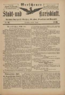 Wreschener Stadt und Kreisblatt: amtlicher Anzeiger f&uuml;r Wreschen, Miloslaw, Strzalkowo und Umgegend 1899.10.18 Nr86