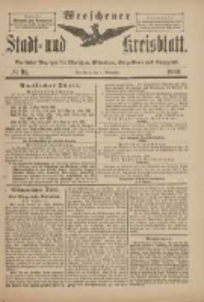 Wreschener Stadt und Kreisblatt: amtlicher Anzeiger für Wreschen, Miloslaw, Strzalkowo und Umgegend 1899.11.04 Nr91