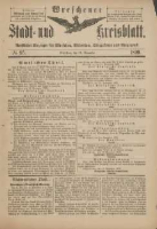 Wreschener Stadt und Kreisblatt: amtlicher Anzeiger f&uuml;r Wreschen, Miloslaw, Strzalkowo und Umgegend 1899.11.18 Nr95