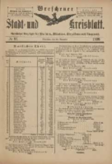 Wreschener Stadt und Kreisblatt: amtlicher Anzeiger für Wreschen, Miloslaw, Strzalkowo und Umgegend 1899.11.25 Nr97