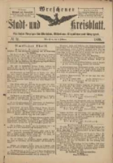 Wreschener Stadt und Kreisblatt: amtlicher Anzeiger f&uuml;r Wreschen, Miloslaw, Strzalkowo und Umgegend 1898.02.05 Nr11