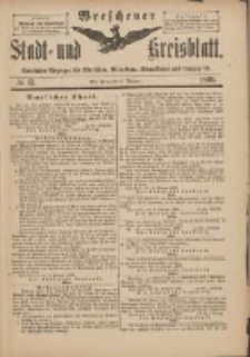 Wreschener Stadt und Kreisblatt: amtlicher Anzeiger f&uuml;r Wreschen, Miloslaw, Strzalkowo und Umgegend 1898.02.12 Nr13