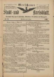 Wreschener Stadt und Kreisblatt: amtlicher Anzeiger für Wreschen, Miloslaw, Strzalkowo und Umgegend 1898.03.09 Nr21