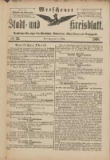 Wreschener Stadt und Kreisblatt: amtlicher Anzeiger f&uuml;r Wreschen, Miloslaw, Strzalkowo und Umgegend 1898.03.16 Nr23