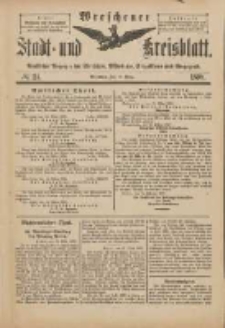 Wreschener Stadt und Kreisblatt: amtlicher Anzeiger für Wreschen, Miloslaw, Strzalkowo und Umgegend 1898.03.19 Nr24