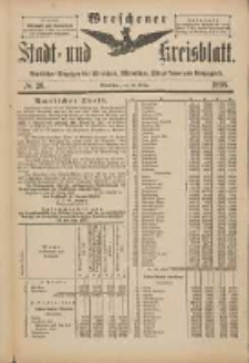 Wreschener Stadt und Kreisblatt: amtlicher Anzeiger für Wreschen, Miloslaw, Strzalkowo und Umgegend 1898.03.26 Nr26