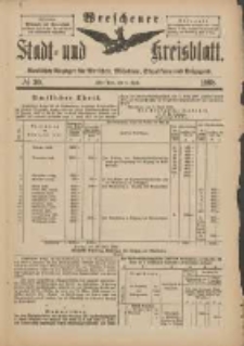 Wreschener Stadt und Kreisblatt: amtlicher Anzeiger f&uuml;r Wreschen, Miloslaw, Strzalkowo und Umgegend 1898.04.09 Nr30