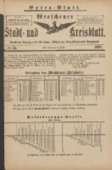 Wreschener Stadt und Kreisblatt: amtlicher Anzeiger f&uuml;r Wreschen, Miloslaw, Strzalkowo und Umgegend 1898.04.13 Nr32 Extra Blatt