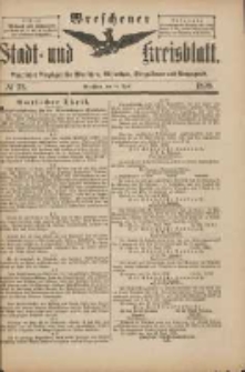 Wreschener Stadt und Kreisblatt: amtlicher Anzeiger f&uuml;r Wreschen, Miloslaw, Strzalkowo und Umgegend 1898.04.16 Nr33