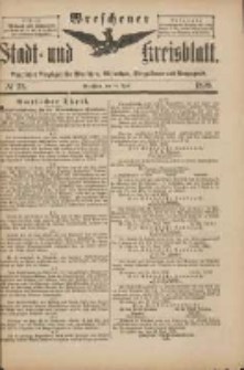 Wreschener Stadt und Kreisblatt: amtlicher Anzeiger für Wreschen, Miloslaw, Strzalkowo und Umgegend 1898.04.16 Nr33