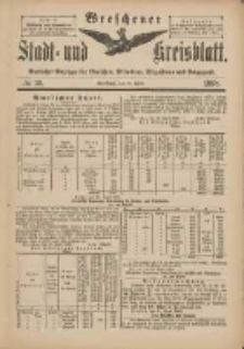 Wreschener Stadt und Kreisblatt: amtlicher Anzeiger f&uuml;r Wreschen, Miloslaw, Strzalkowo und Umgegend 1898.04.27 Nr36