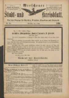 Wreschener Stadt und Kreisblatt: amtlicher Anzeiger f&uuml;r Wreschen, Miloslaw, Strzalkowo und Umgegend 1898.05.07 Nr39