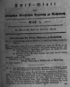Amts-Blatt der K&ouml;niglichen Preussischen Regierung zu Reichenbach. 1818.01.16 St&uuml;ck 3