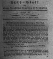 Amts-Blatt der K&ouml;niglichen Preussischen Regierung zu Reichenbach. 1818.04.17 St&uuml;ck 16
