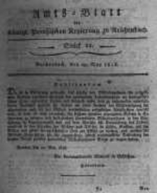 Amts-Blatt der Königlichen Preussischen Regierung zu Reichenbach. 1818.05.29 Stück 22